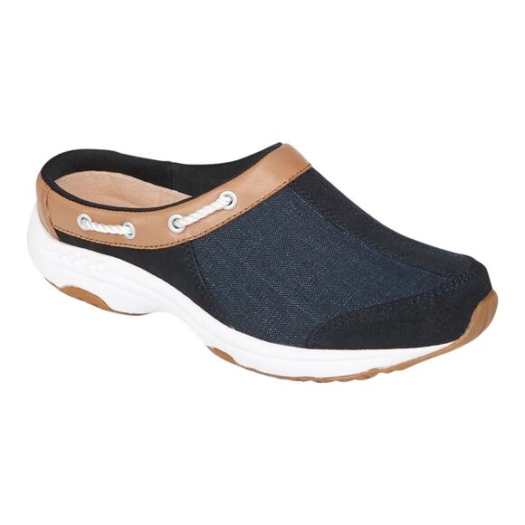Easy Spirit Women's Travelport Nautical Mule Walking Sneakers Navy Size 8 M - Picture 1 of 4